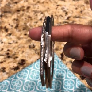 Kendra Scott silver bangles 3